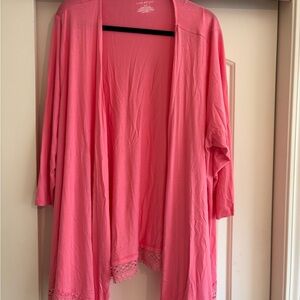 Lane Bryant Vibrant Pink Cardigan